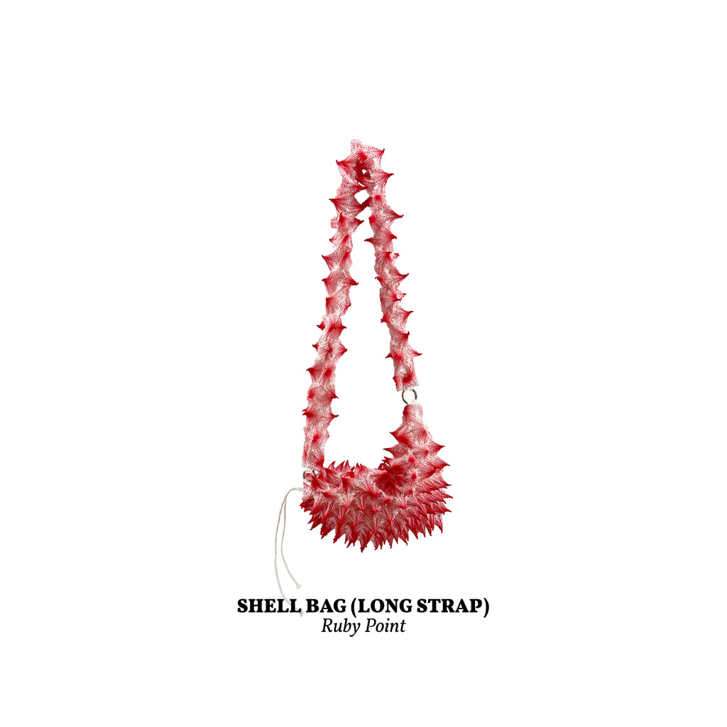 FUGUKU SLING BAG - FUGU SHELL BAG LONG - RUBY POINT