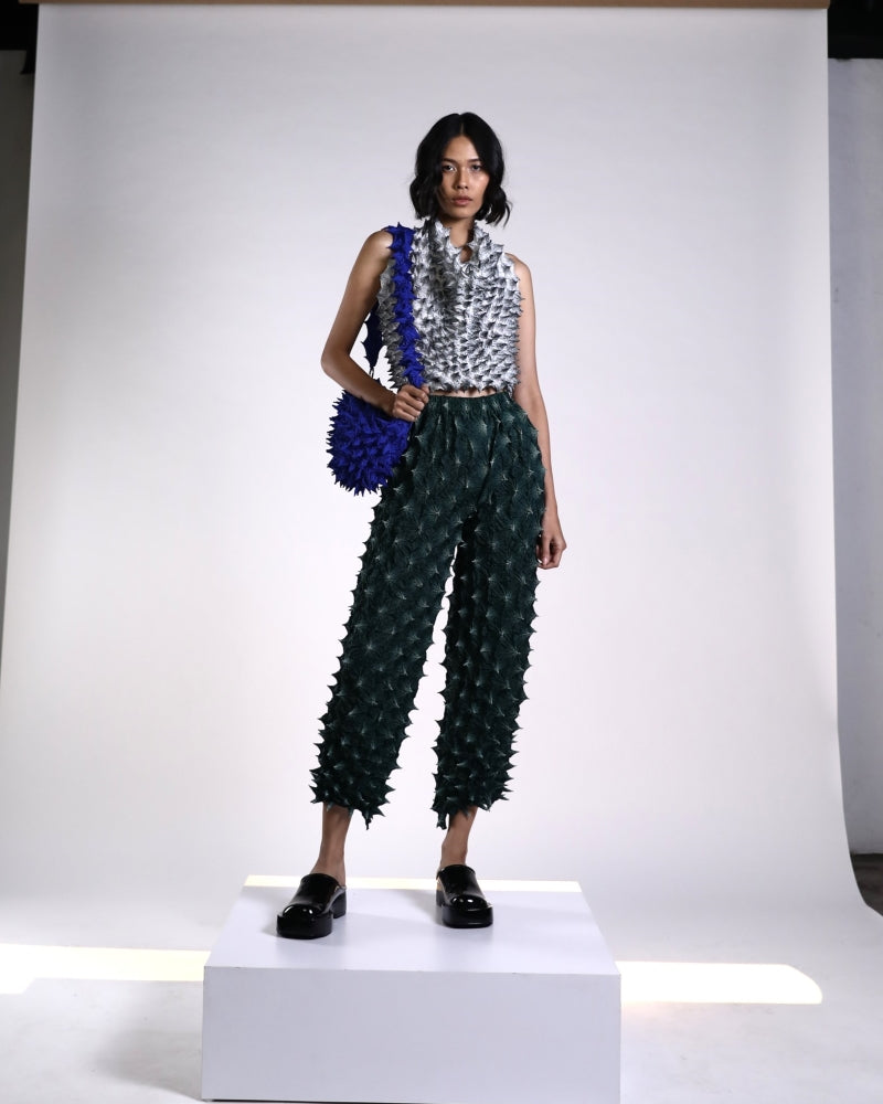 FUGUKU SLING BAG - FUGU SHELL BAG LONG - EMERALD