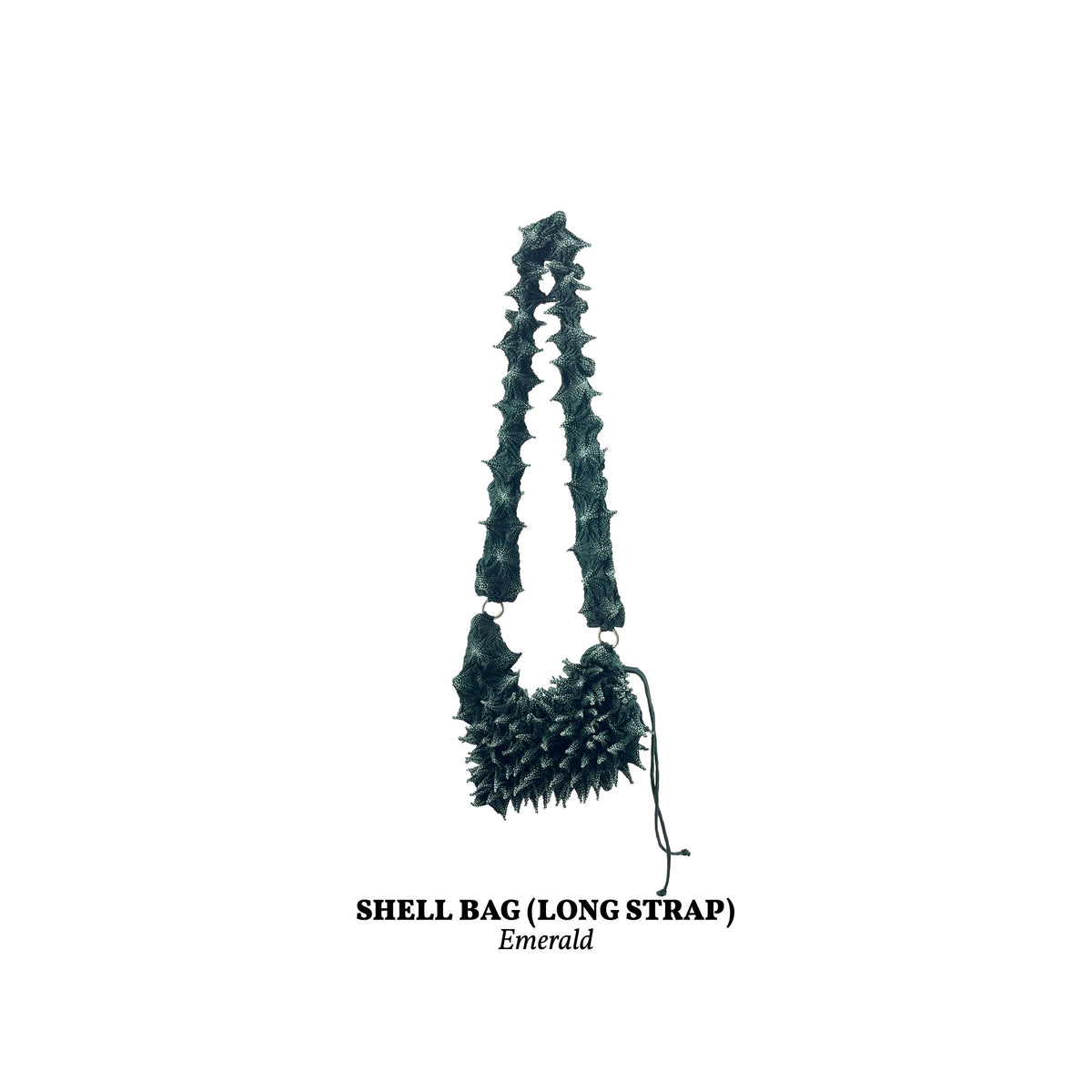 FUGUKU SLING BAG - FUGU SHELL BAG LONG - EMERALD