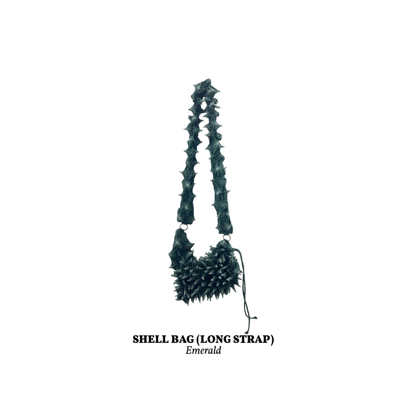 FUGUKU SLING BAG - FUGU SHELL BAG LONG - EMERALD