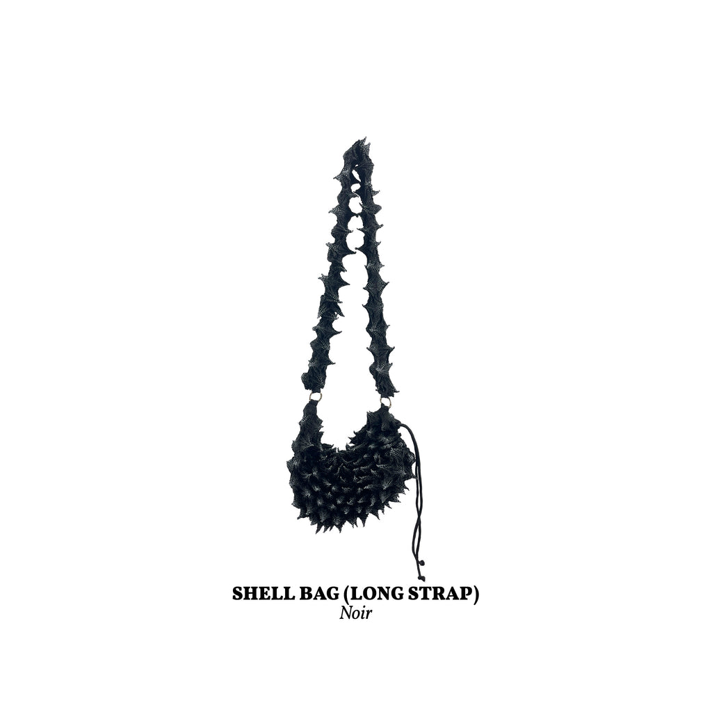 FUGUKU SLING BAG - SHELL BAG LONG - NOIR