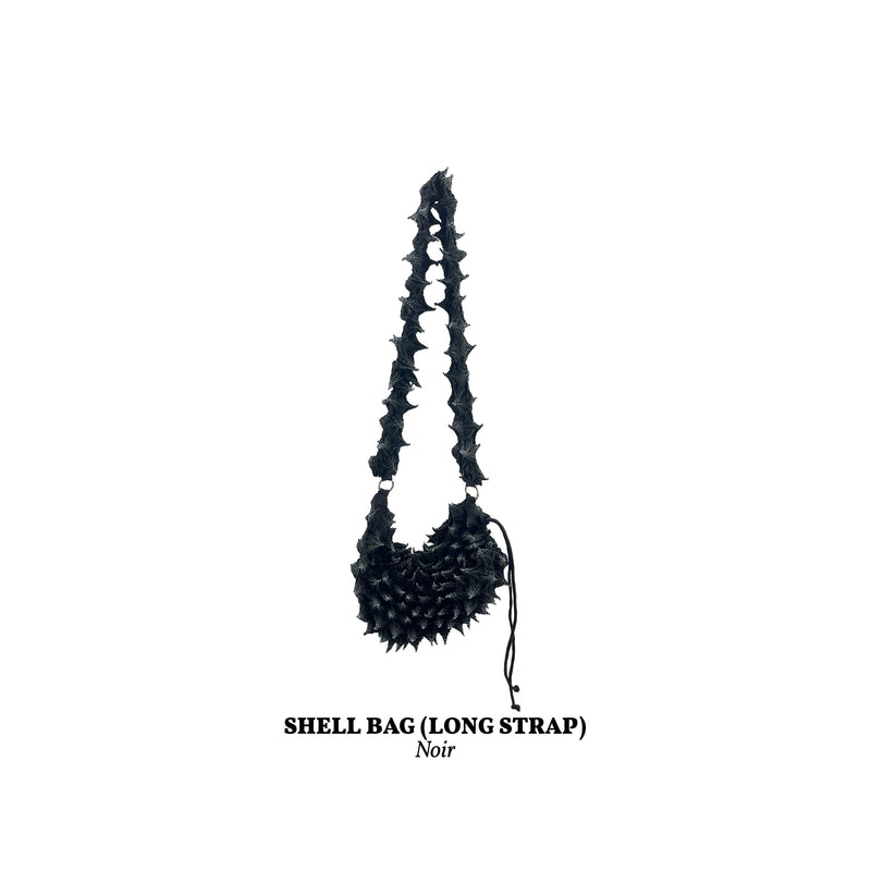 FUGUKU SLING BAG - SHELL BAG LONG - NOIR