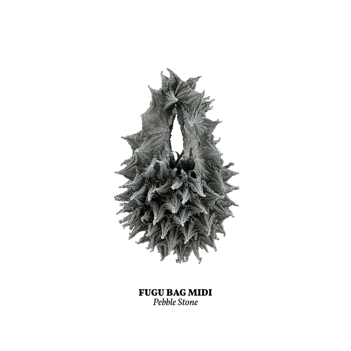 FUGUKU HAND BAG - FUGU MIDI - PEBBLE STONE