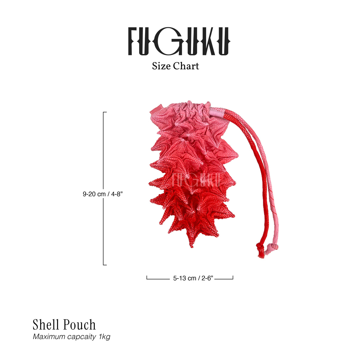 FUGUKU POUCH - SHELL POUCH - BW GRADIENT