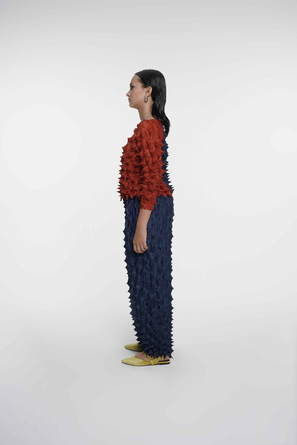 FUGUKU UNISEX STRAIGHT PANTS - VELVET NAVY
