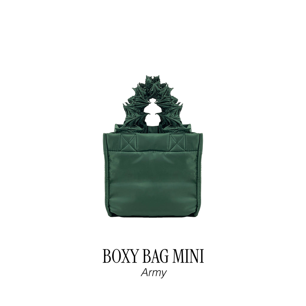FUGUKU HAND BAG - BOXY BAG MINI - ARMY