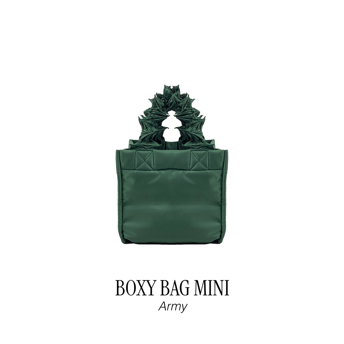 FUGUKU HAND BAG - BOXY BAG MINI - ARMY