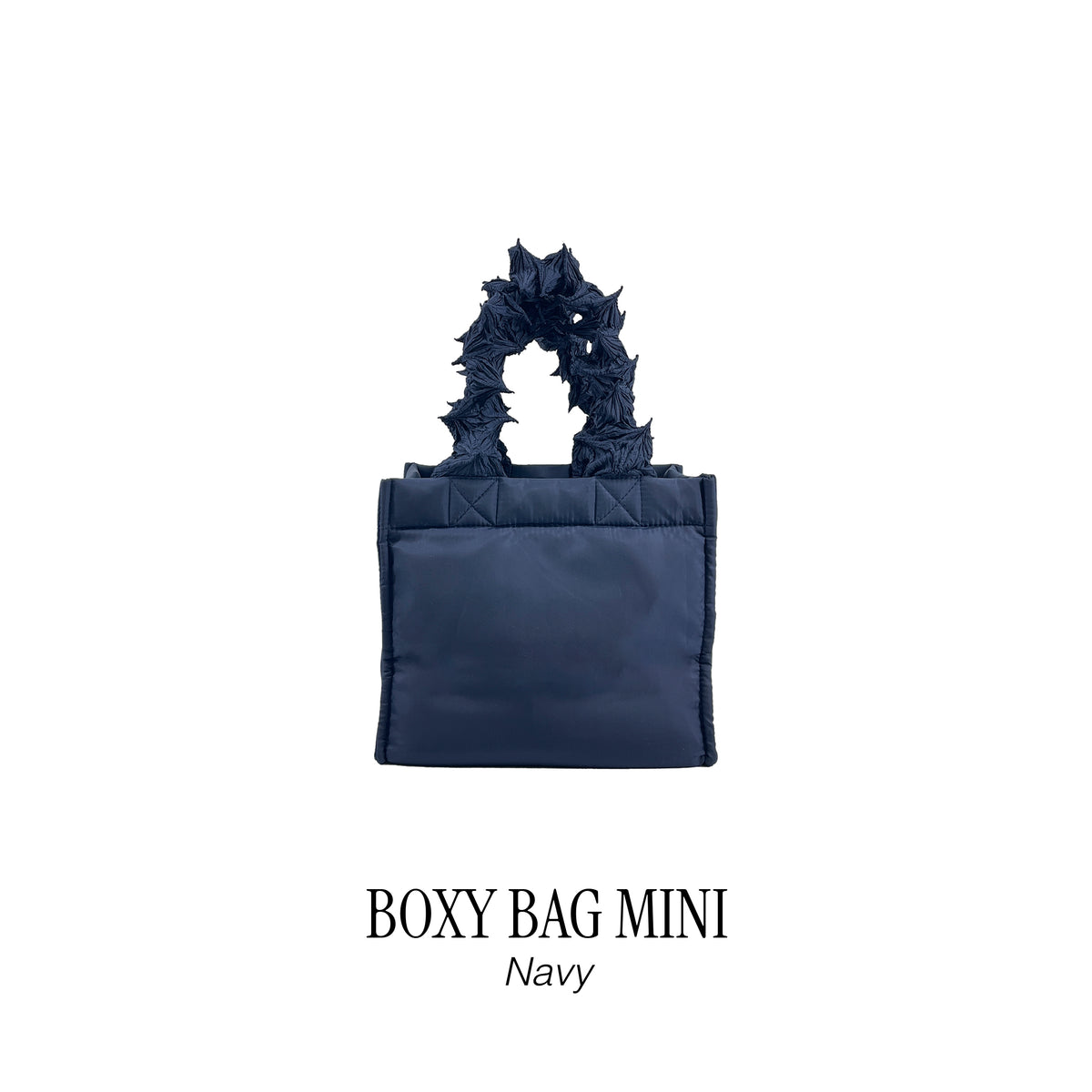 FUGUKU HAND BAG - BOXY BAG MINI - NAVY