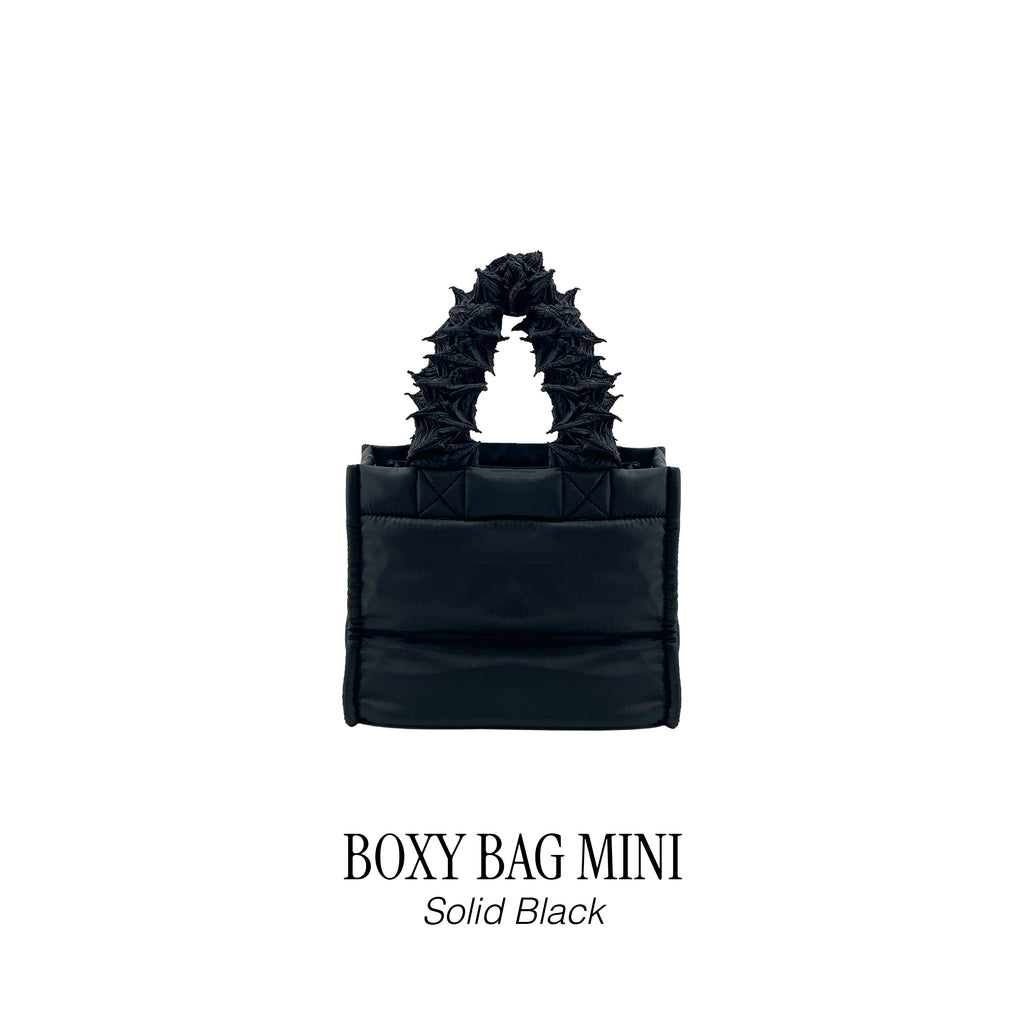 FUGUKU HAND BAG - BOXY BAG MINI - SOLID BLACK