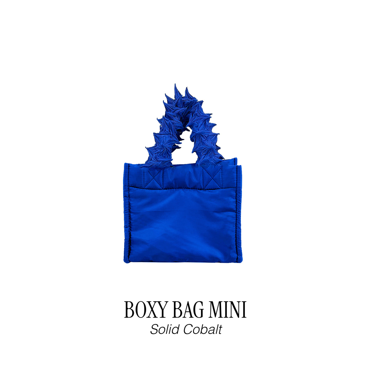 FUGUKU HAND BAG - BOXY BAG MINI - SOLID COBALT