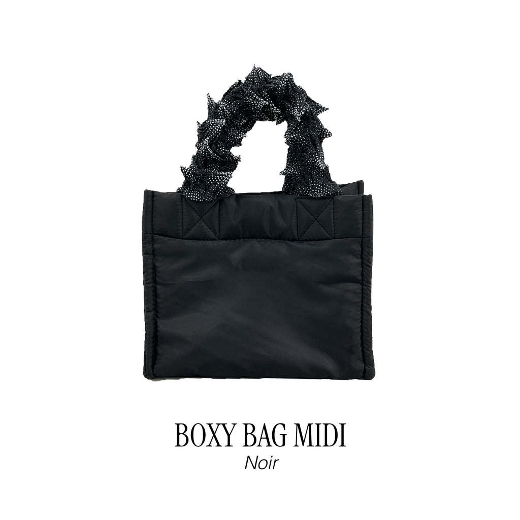FUGUKU HAND BAG - BOXY BAG MIDI - NOIR
