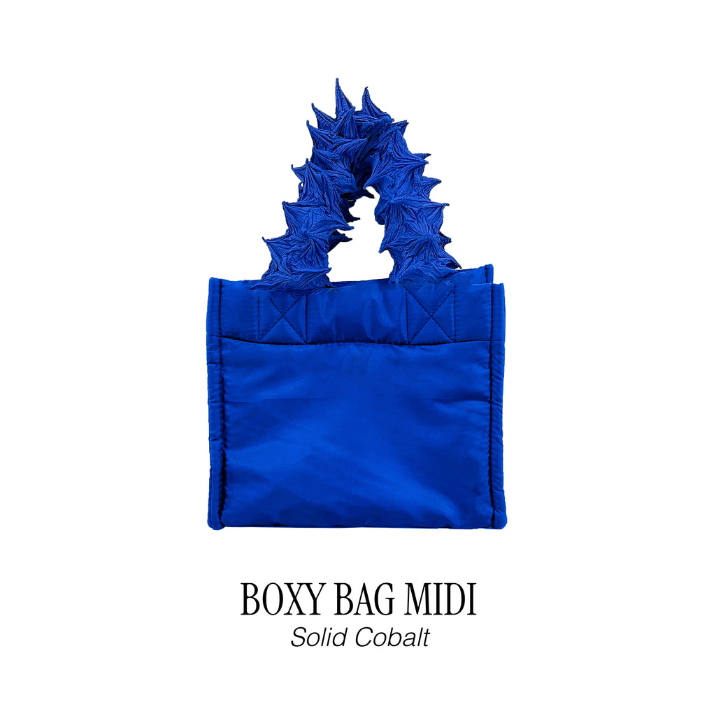 FUGUKU HAND BAG - BOXY BAG MIDI - SOLID COBALT