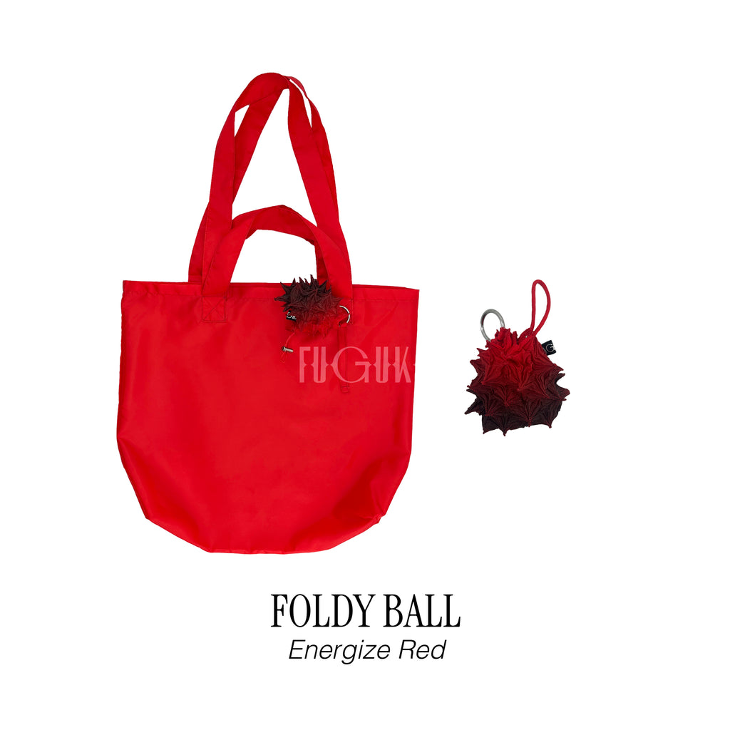 FUGUKU FOLDABLE BAG - FOLDY BALL - ENERGIZE RED