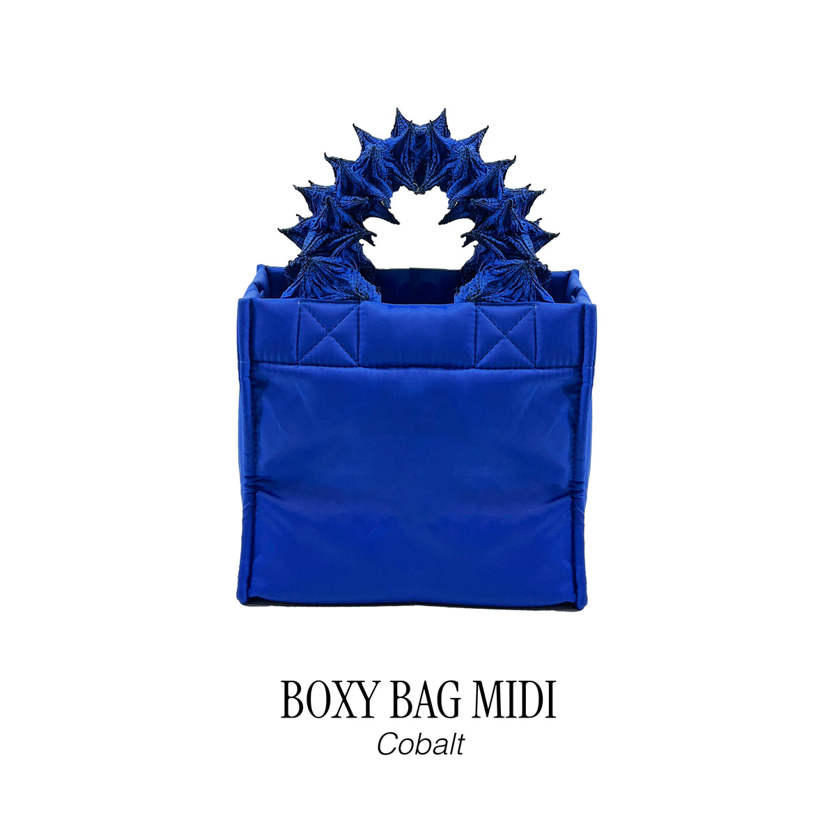 FUGUKU HAND BAG - BOXY BAG MIDI - COBALT BLUE