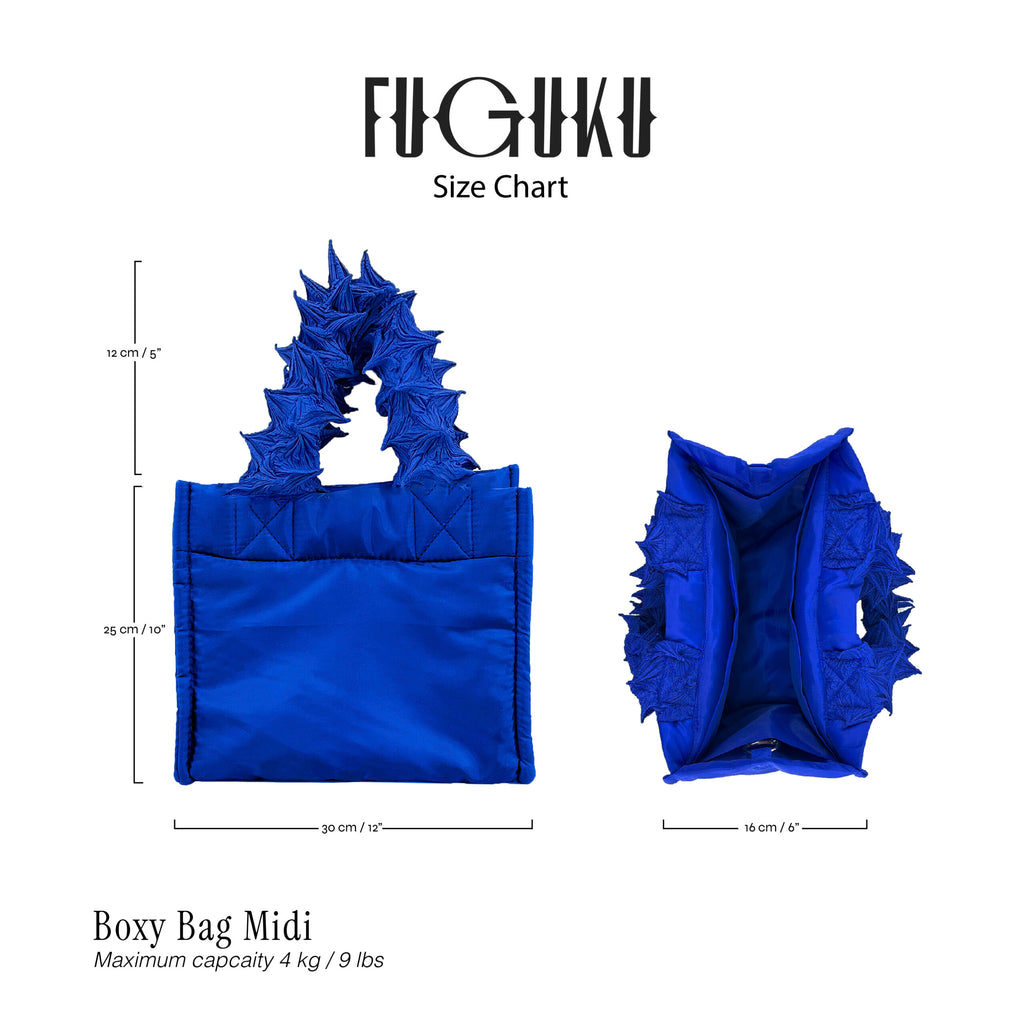 FUGUKU HAND BAG - BOXY BAG MIDI - COBALT BLUE