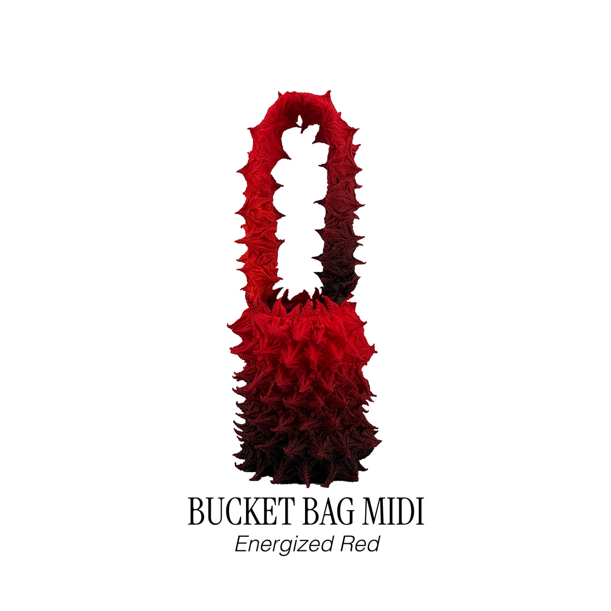 FUGUKU HAND BAG - BUCKET BAG MIDI - ENERGIZED RED