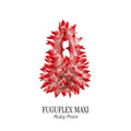 FUGUKU HAND BAG - FUGUFLEX MAXI - RUBY POINT