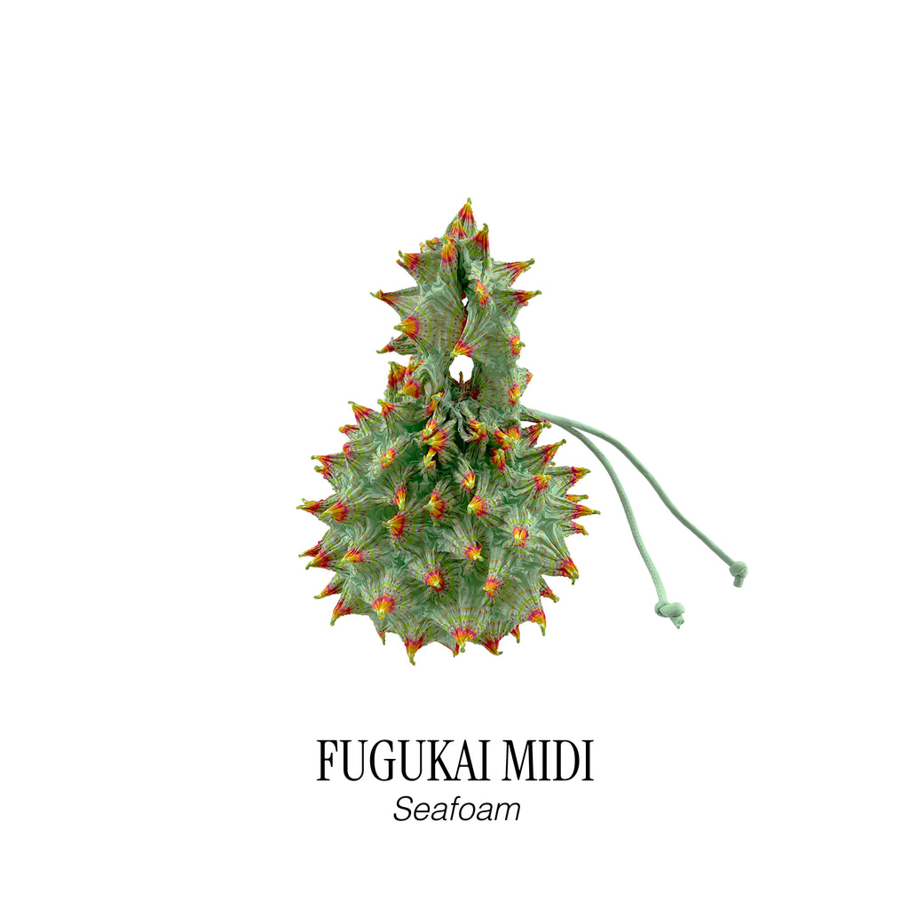 FUGUKU HAND BAG - FUGUKAI MIDI - SEAFOAM