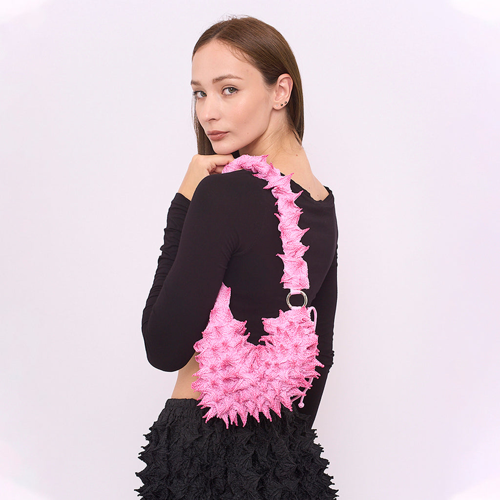 FUGUKU SHOULDER BAG - SHELL BAG SHORT - CORAL BLAZE