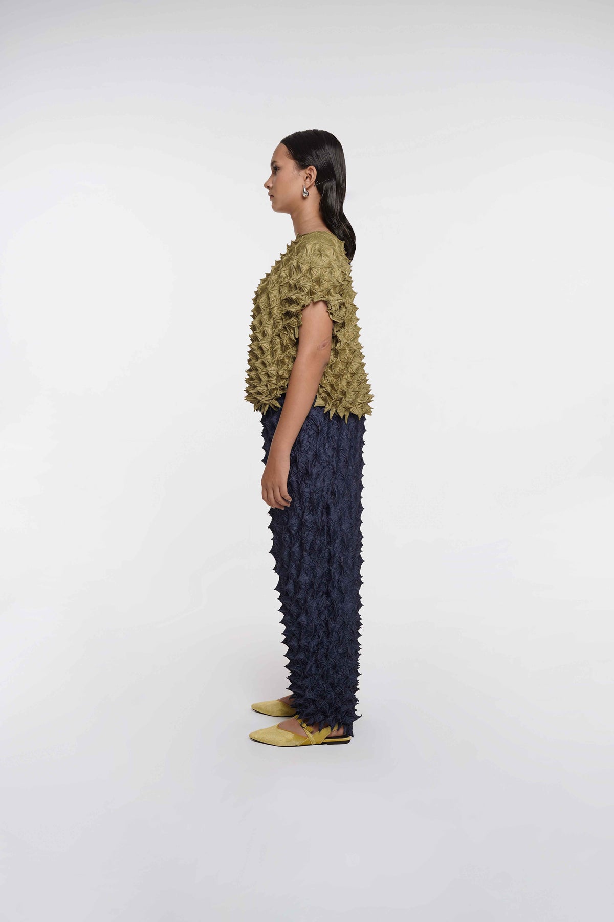 FUGUKU PONCHO TOP - OLIVE