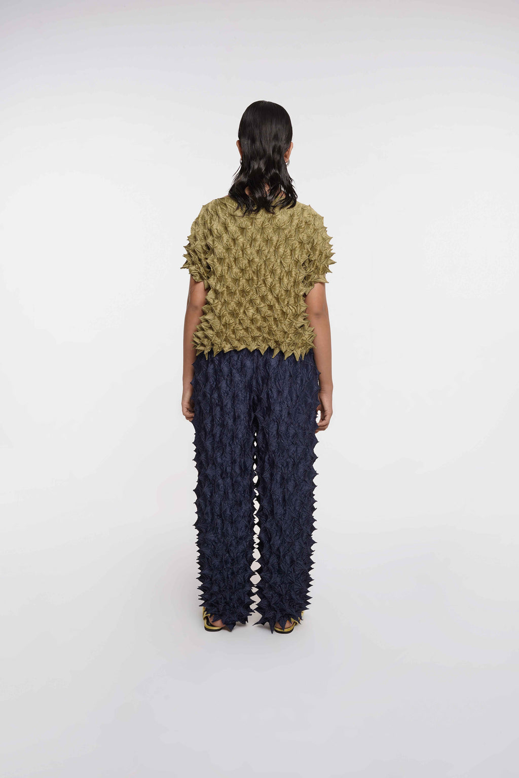 FUGUKU PONCHO TOP - OLIVE