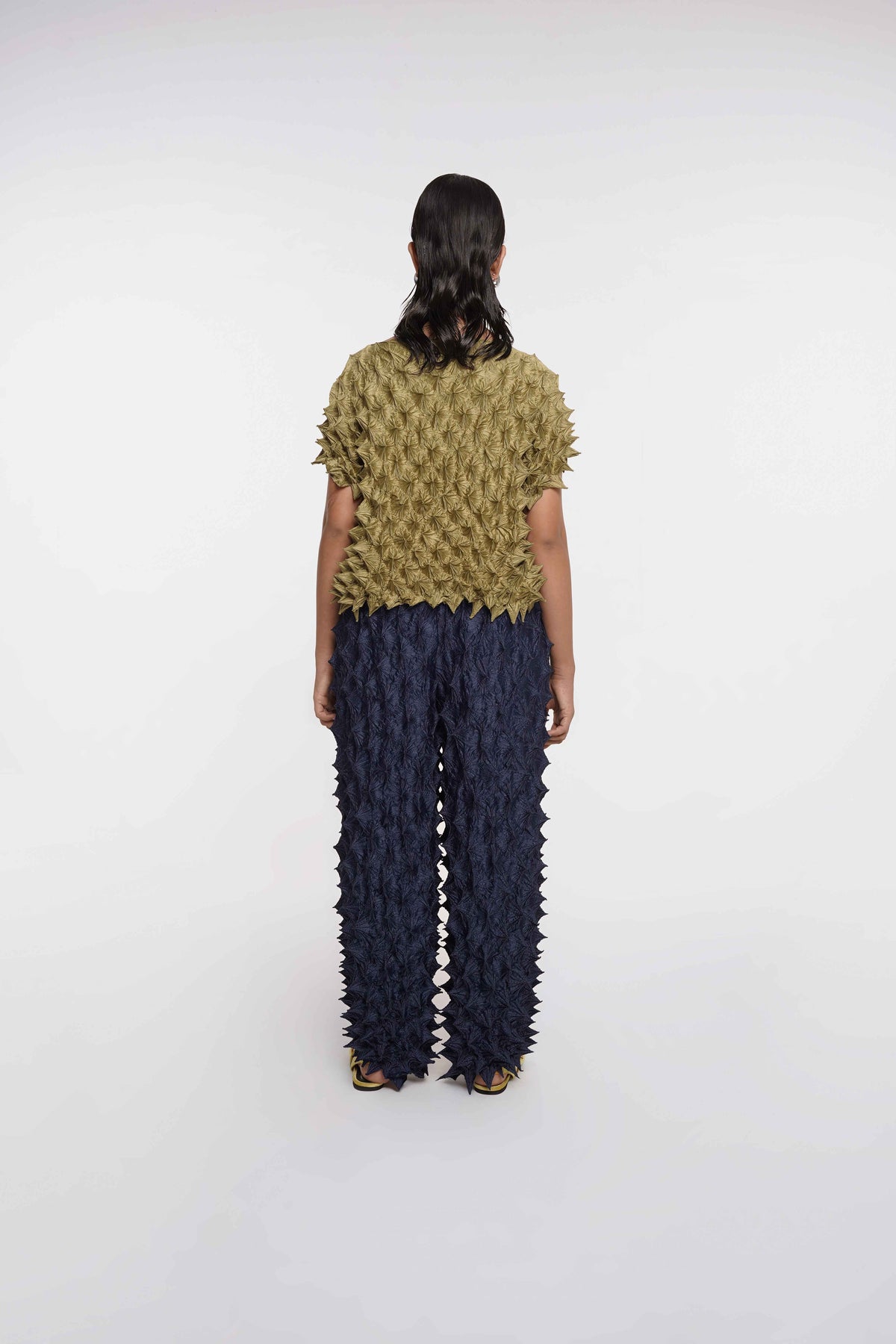 FUGUKU PONCHO TOP - OLIVE