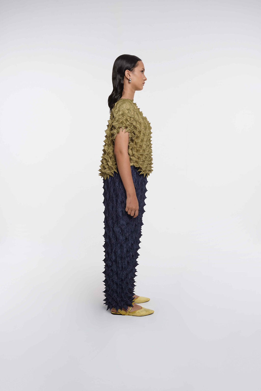 FUGUKU PONCHO TOP - OLIVE