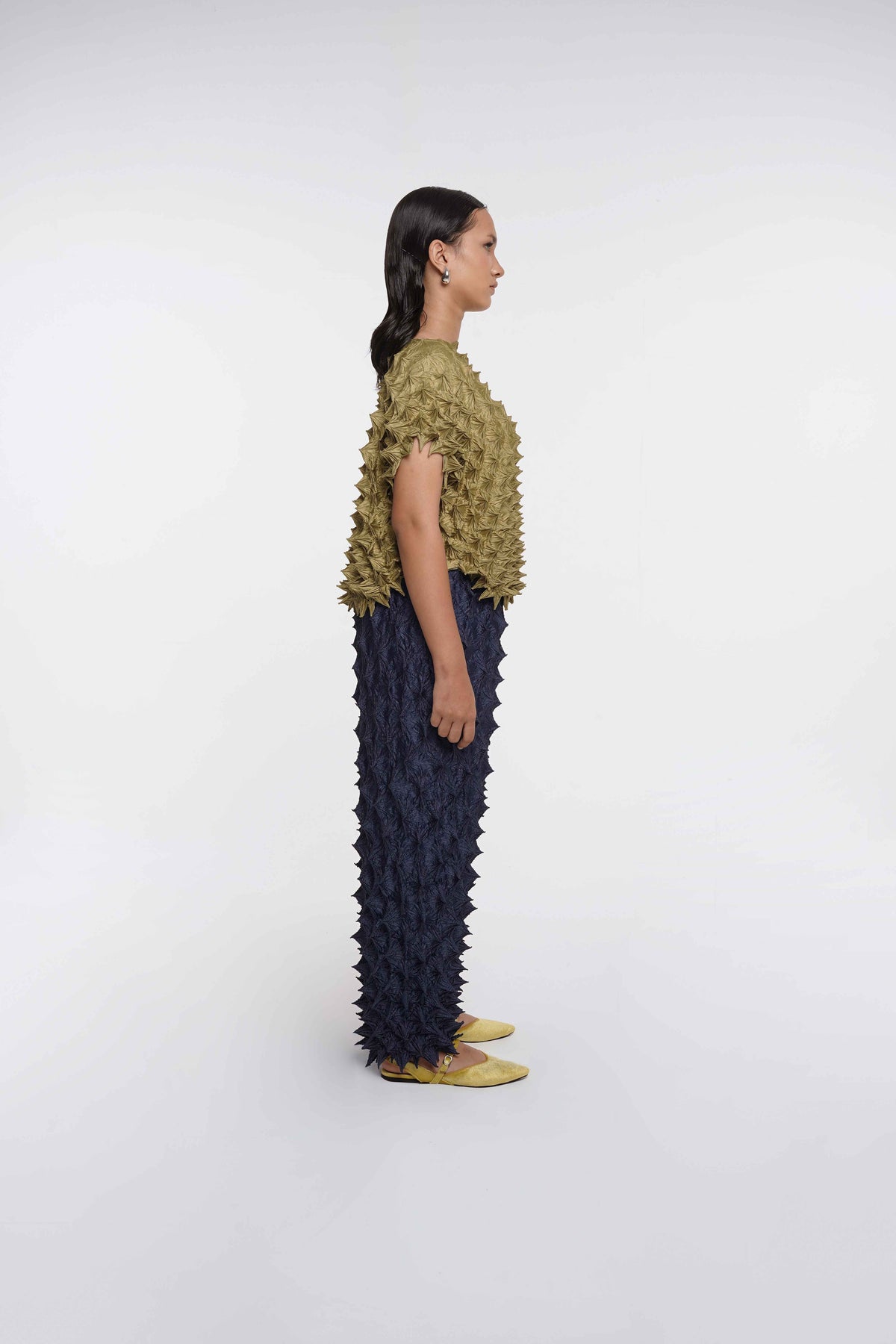 FUGUKU PONCHO TOP - OLIVE