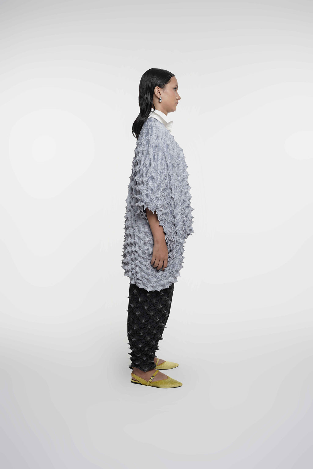 FUGUKU KIMONO OUTERWEAR - SILVER