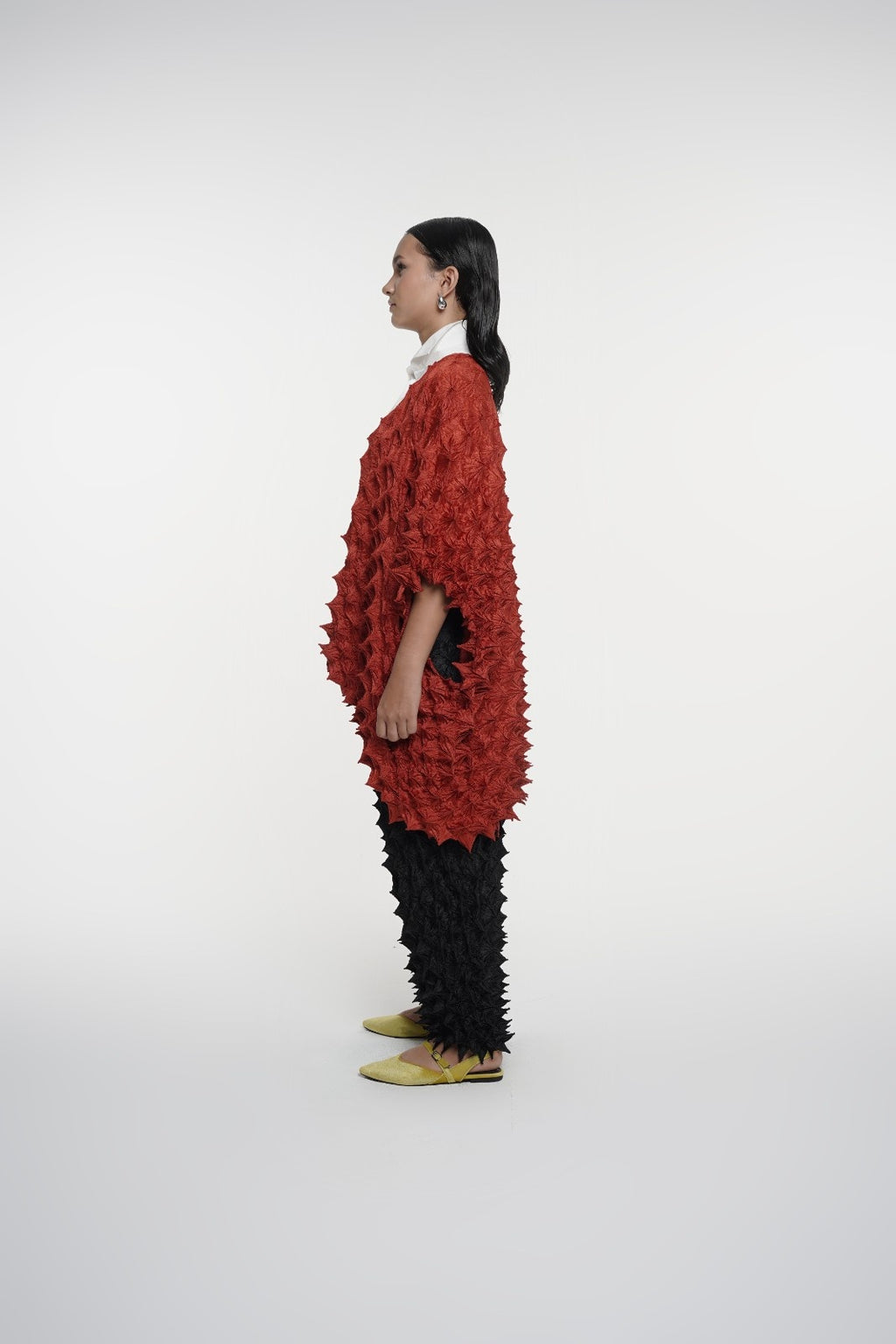 FUGUKU KIMONO OUTERWEAR - TERACOTTA