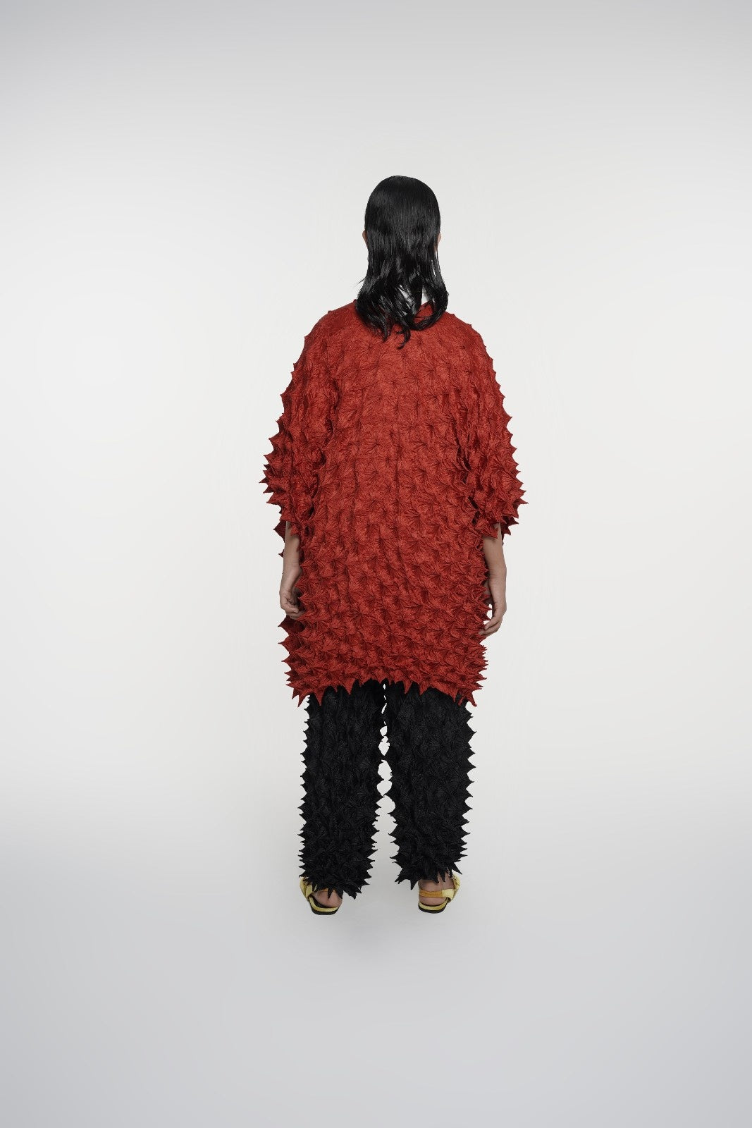 FUGUKU KIMONO OUTERWEAR - TERACOTTA