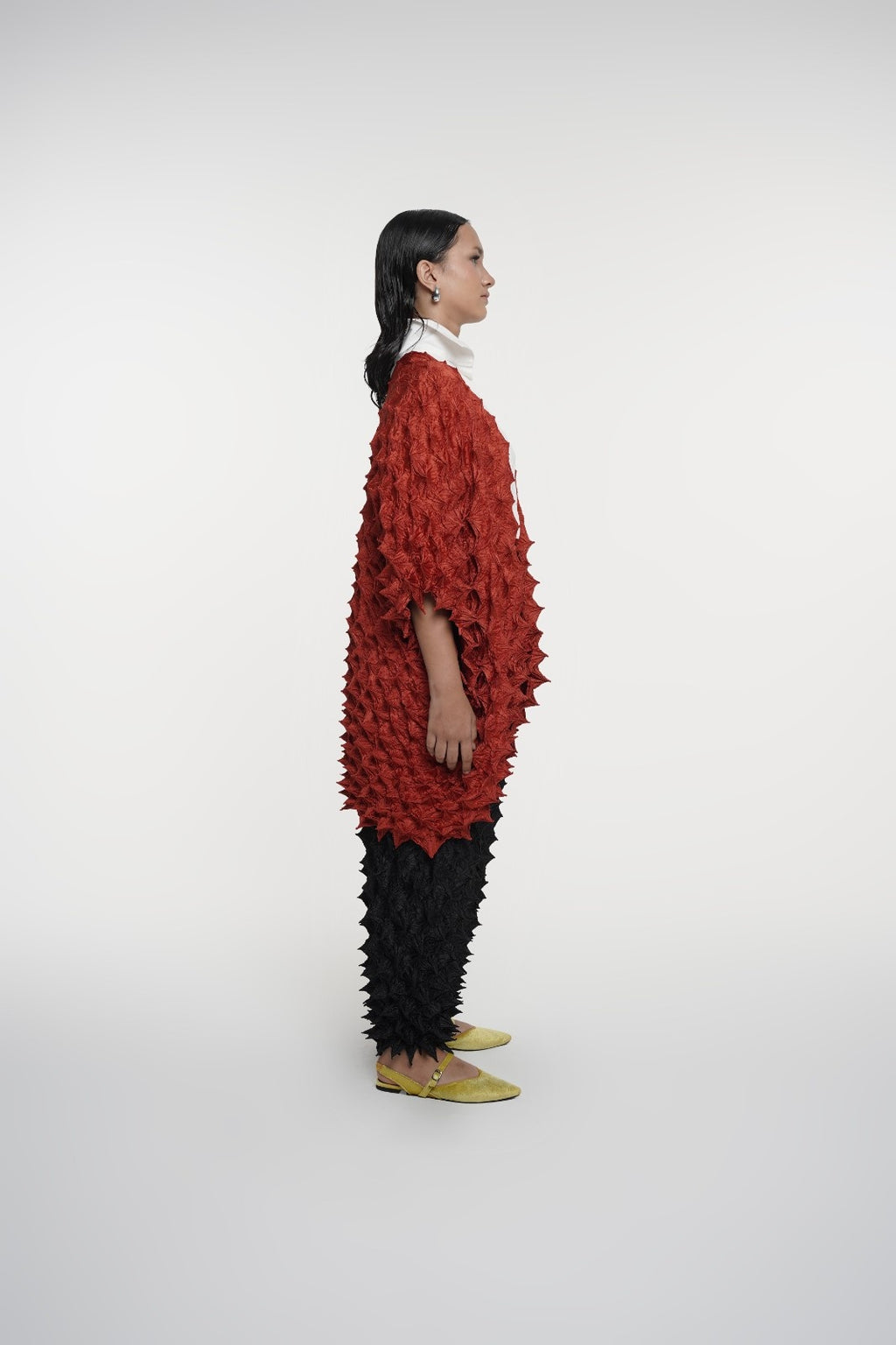 FUGUKU KIMONO OUTERWEAR - TERACOTTA