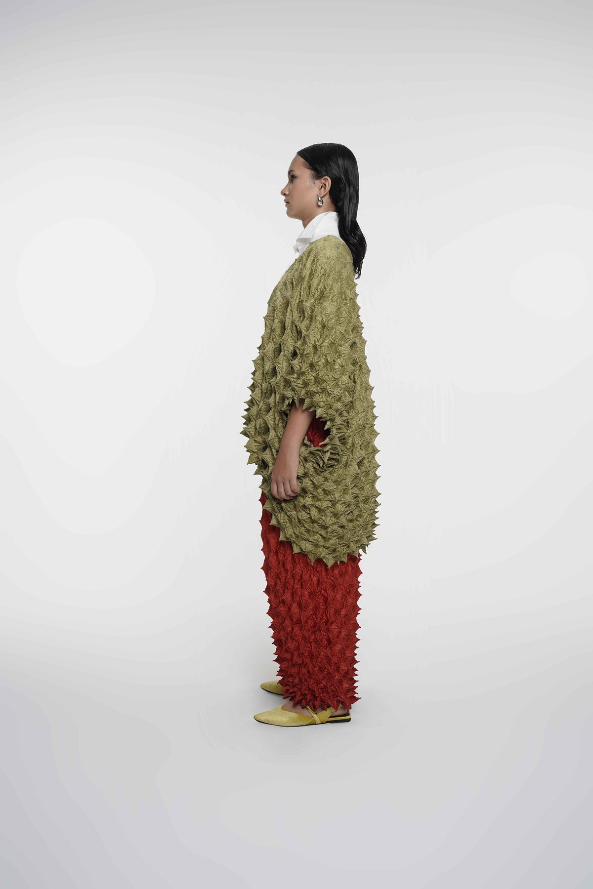 FUGUKU KIMONO OUTERWEAR - OLIVE