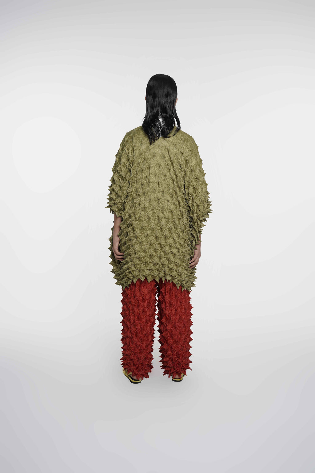 FUGUKU KIMONO OUTERWEAR - OLIVE