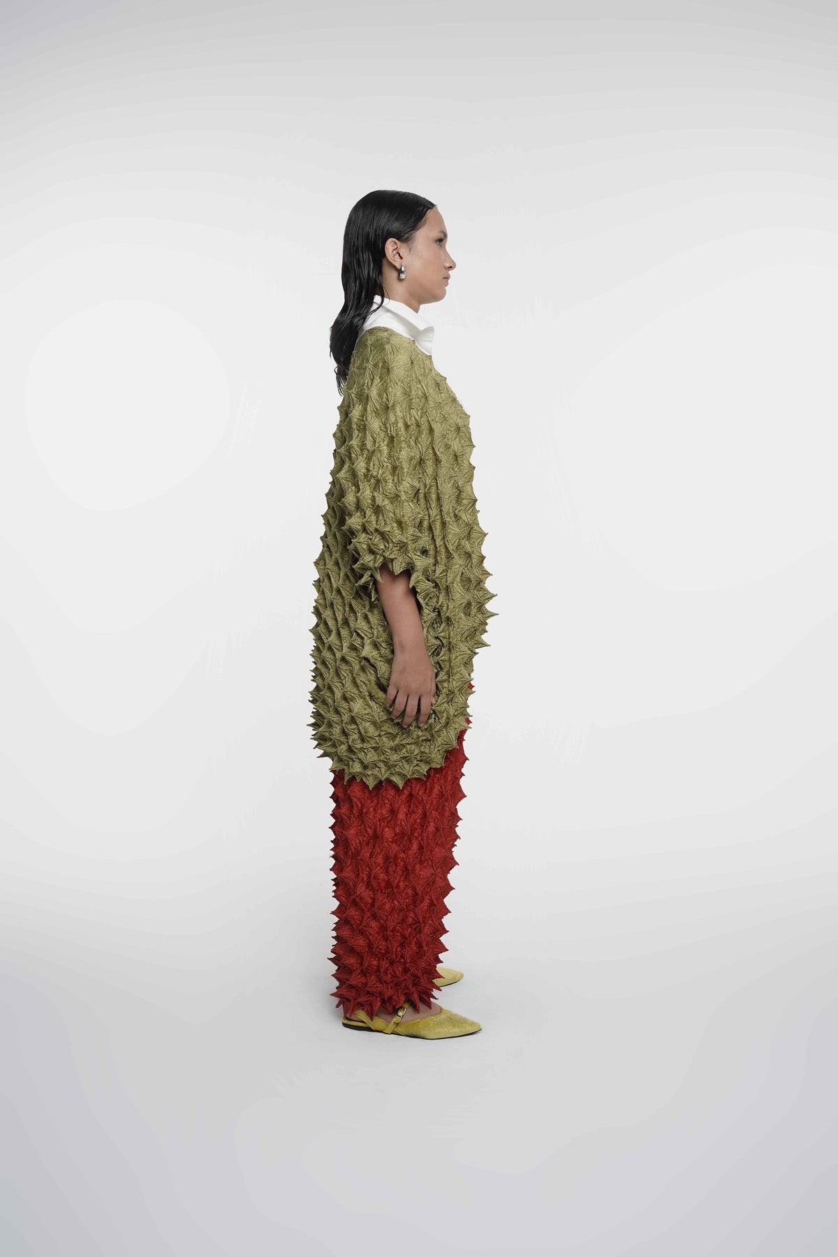 FUGUKU KIMONO OUTERWEAR - OLIVE
