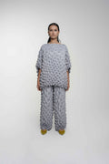FUGUKU PONCHO TOP - SILVER