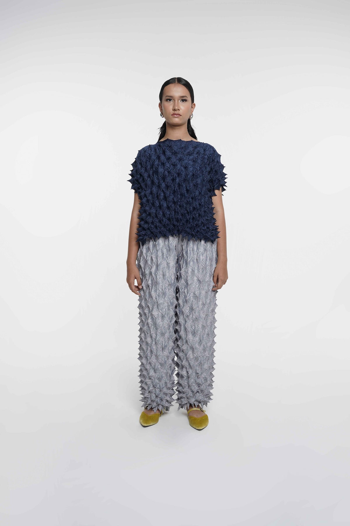 FUGUKU PONCHO TOP - NAVY