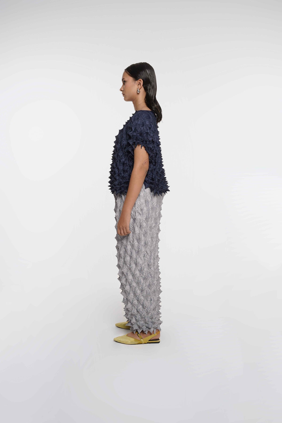 FUGUKU PONCHO TOP - NAVY