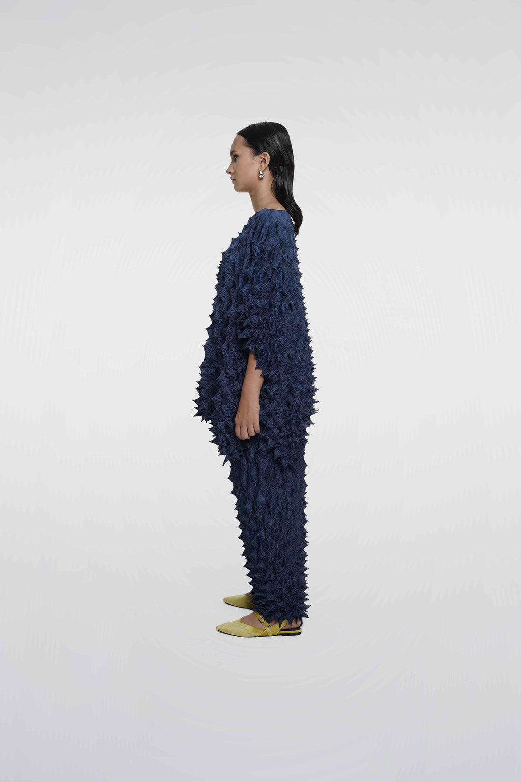 FUGUKU PONCHO TOP - NAVY