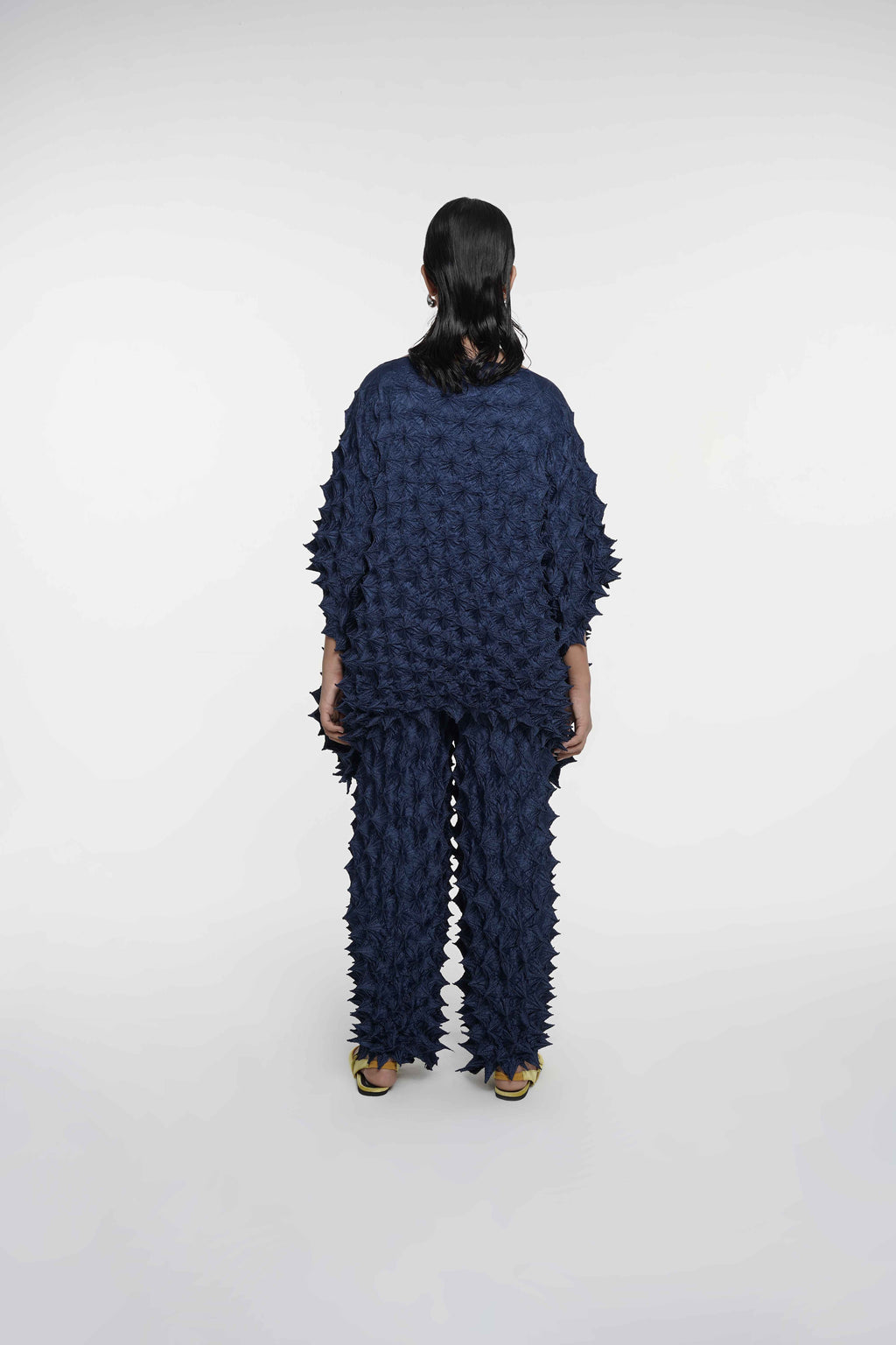 FUGUKU PONCHO TOP - NAVY