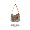 FUGUKU SHOULDER BAG - AIKIDO HOBO - OYSTER