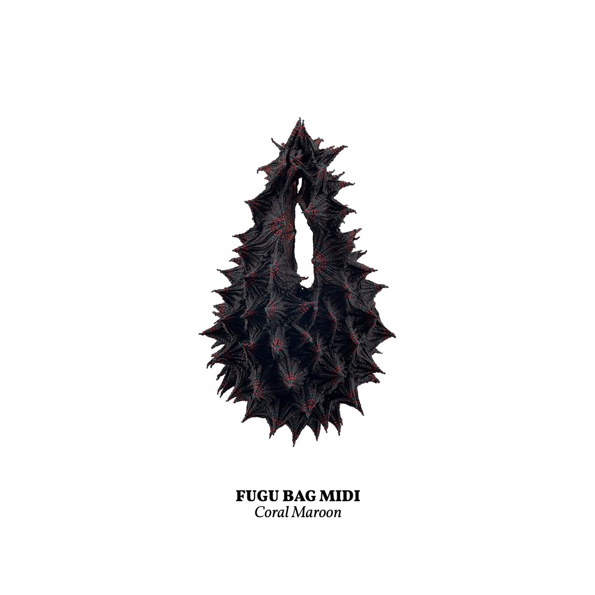 FUGUKU HAND BAG - FUGU MIDI - CORAL MAROON