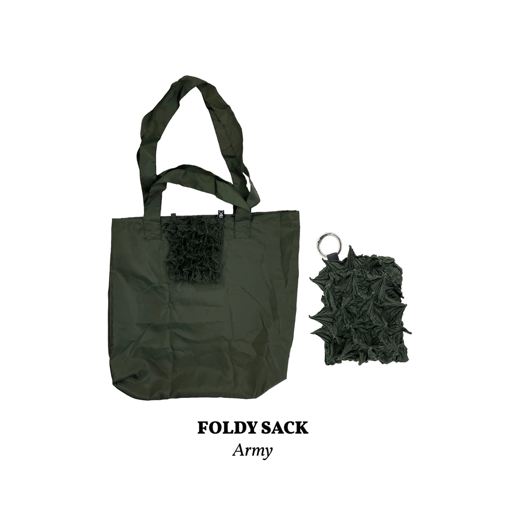 FUGUKU FOLDABLE BAG - FOLDY SACK - ARMY