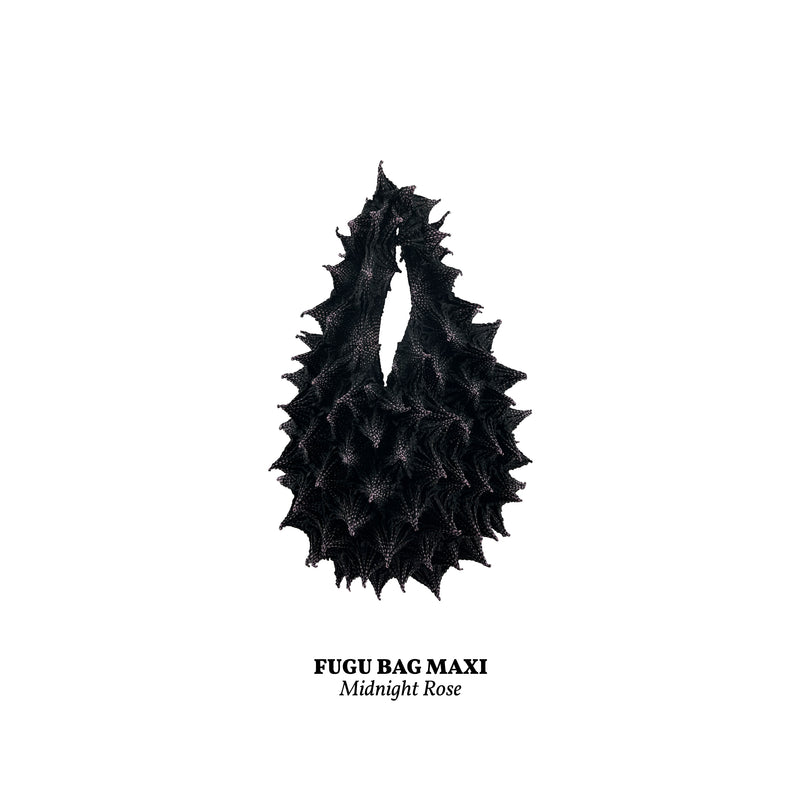 FUGUKU HAND BAG - FUGU MAXI - MIDNIGHT ROSE
