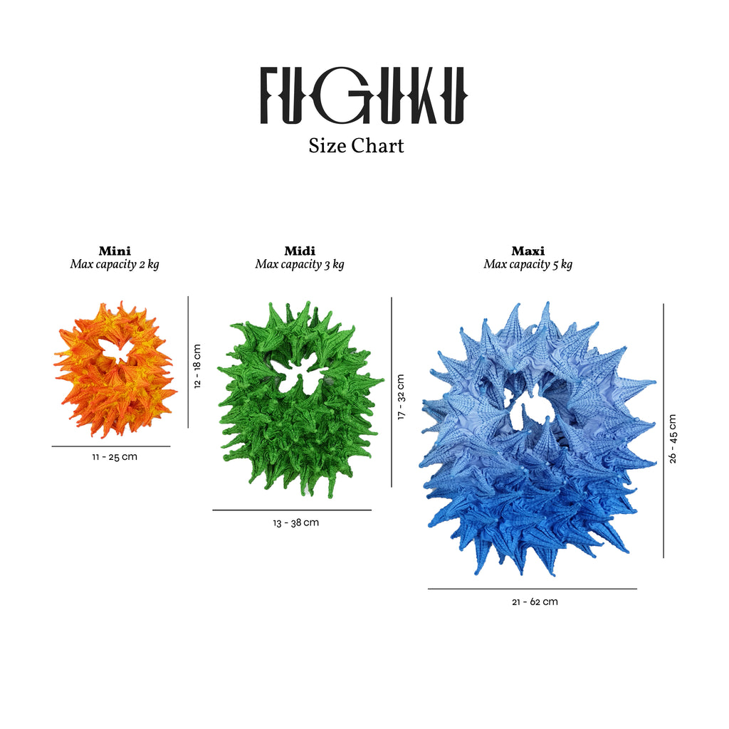 FUGUKU HAND BAG - FUGU MAXI - MONOCHROME