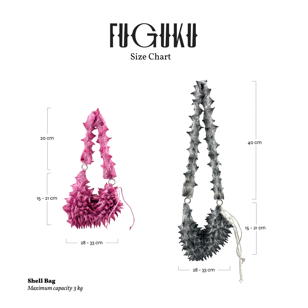 FUGUKU SLING BAG - FUGU SHELL BAG LONG - MAHOGANY