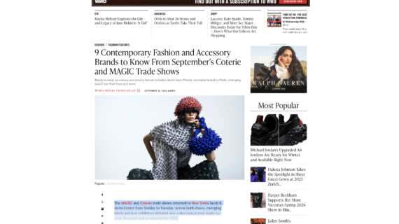 NEWS: WWD Contemporary Fashion and Accessory Brands to Know From September’s Coterie and MAGIC Trade Shows